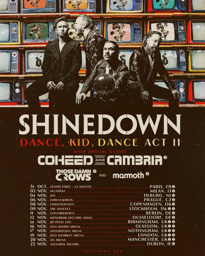 Shinedown tour poster