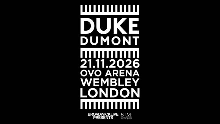 Duke Dumont tour poster