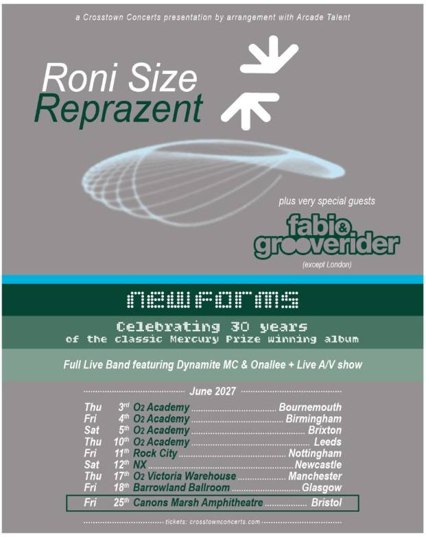 Roni Size Reprazent tour poster