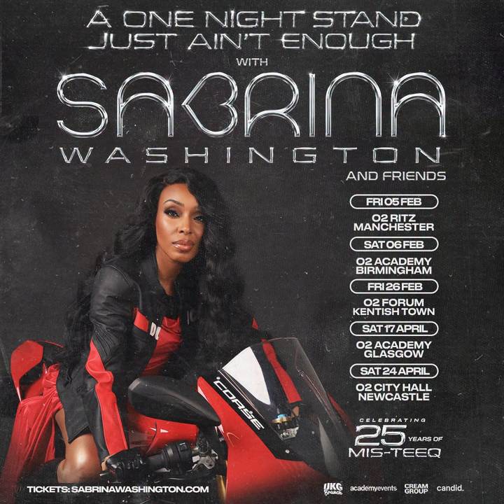 Sabrina Washington tour poster