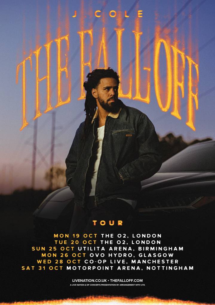 J. Cole tour poster