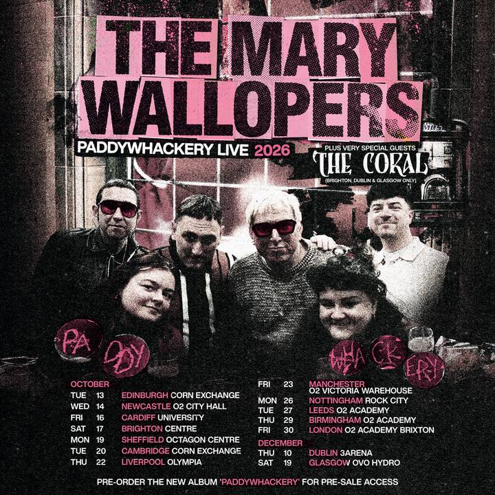 The Mary Wallopers tour poster