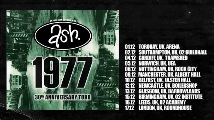 Ash tour poster