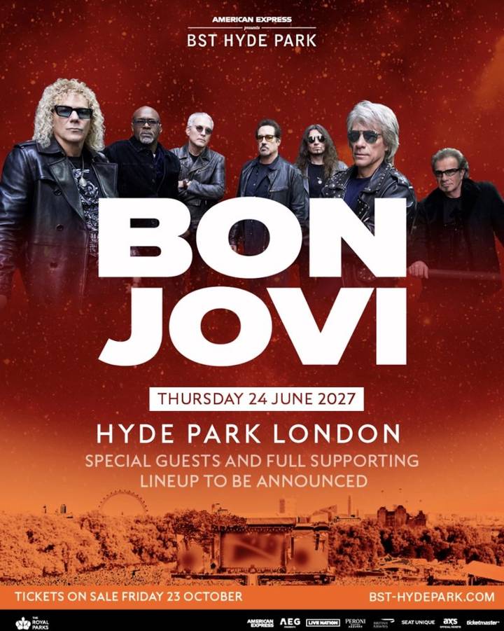 Bon Jovi tour poster