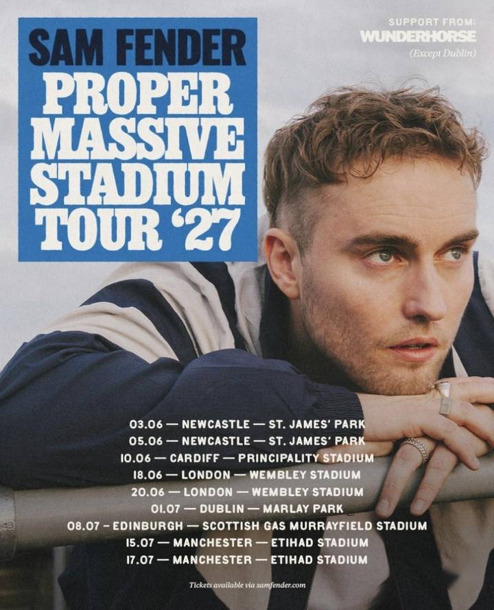 Sam Fender tour poster