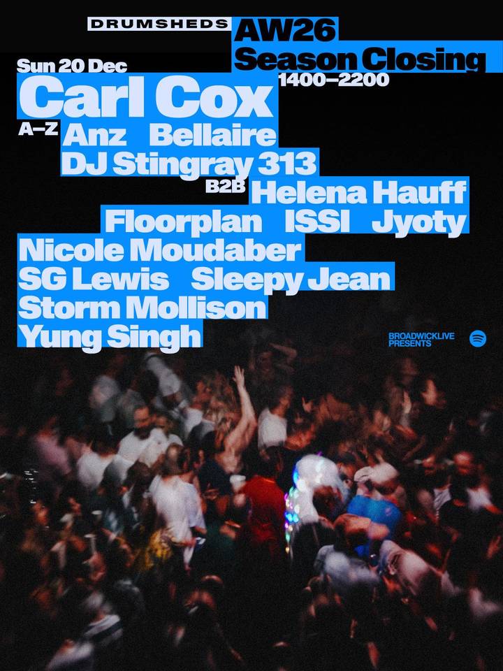 Carl Cox tour poster
