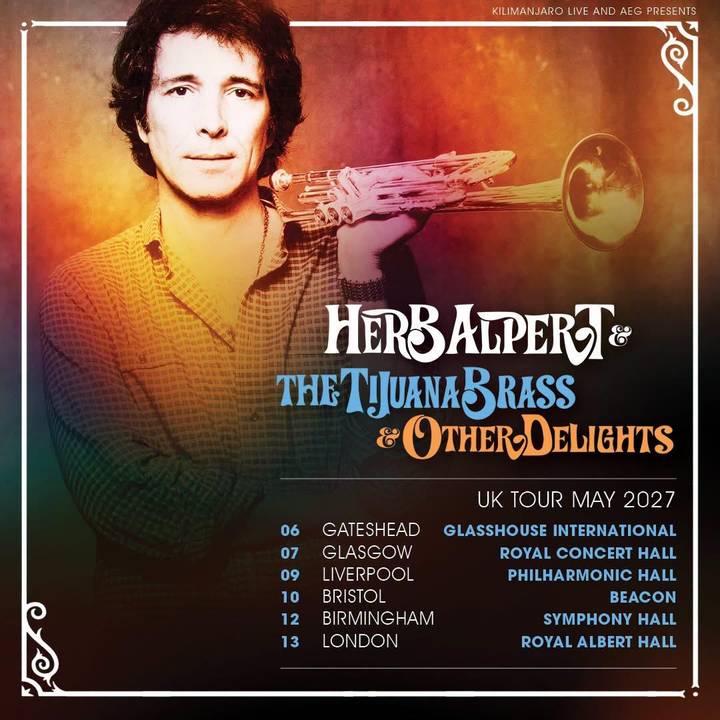 Herb Alpert & the Tijuana Brass tour poster