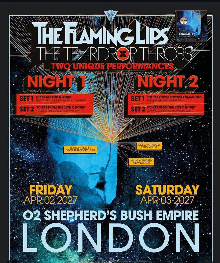 The Flaming Lips tour poster
