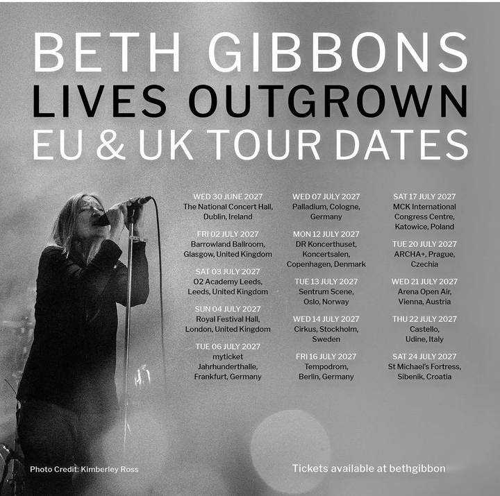 Beth Gibbons tour poster