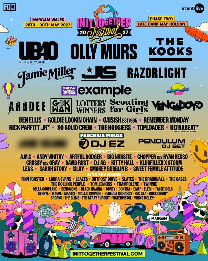 In It Together Festival tour poster