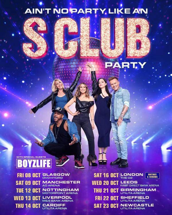 S Club tour poster