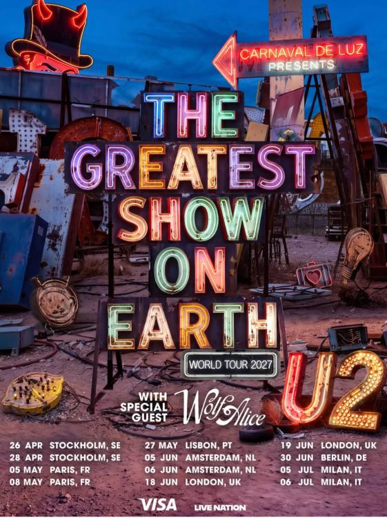 U2 tour poster
